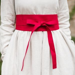 Ribbon Belt, Red Poppy